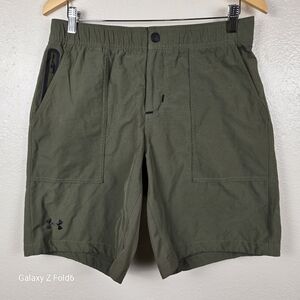 Under Armour Men’s Green Ripstop Performance Shorts‎ Size Large Hiking Running